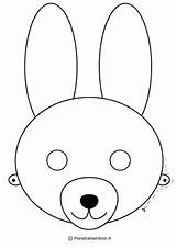 Coniglio Maschere Stampare Pianetabambini Maschera Pasqua Disegnare Stampabile Versione Ritagliare Bimbi sketch template