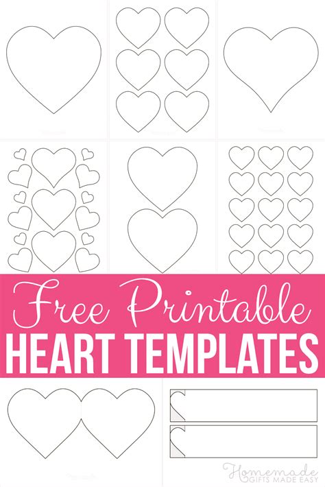 print heart template printable  bmp pro