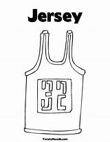 Jersey Baseball Coloring Template Pages sketch template