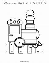 Track Coloring Success Train Getdrawings Getcolorings sketch template