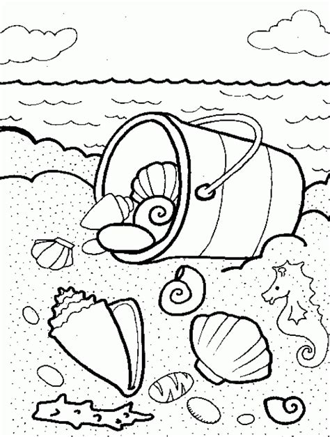 beach theme coloring pages  getcoloringscom  printable