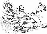 Snowmobile Coloring Pages Online Sheets Scene Winter Rubber Stamps Craft Printable Color Drawing Colouring Scenery Snowmobiles Drawings Stampin Custom Scenes sketch template