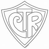 Ctr Coloring Shield sketch template