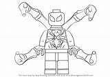 Lego Spider Iron Coloring Draw Pages Drawing Step Spiderman Man Easy Sketch Color Drawingtutorials101 Print Template sketch template
