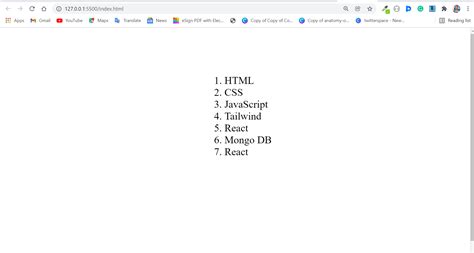 ordered list  html ol tag