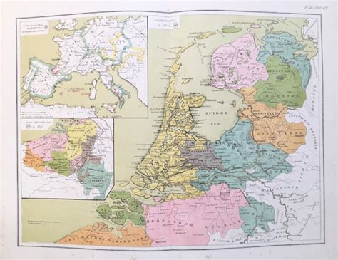 netherlands holland  century  antique map dutch etsy