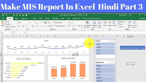 Mis Report In Excel Part 3 Hindi Youtube