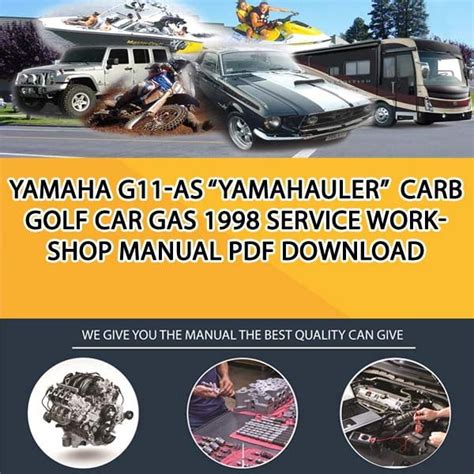 yamaha   yamahauler carb golf car gas  service workshop manual   service
