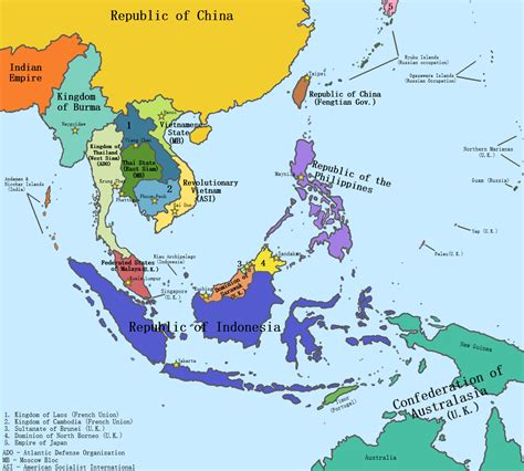 political map  southeast asia circa  rkaiserreich