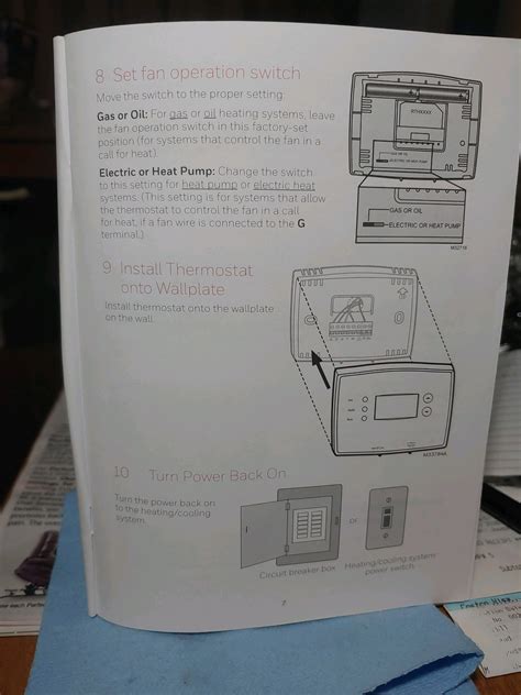 bought  programmable thermostat model rth  wf   refers   wording