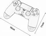 Ps4 Controller Drawing Getdrawings sketch template