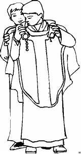 Priester Legt Ausmalbild Malvorlagen sketch template