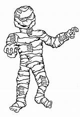 Bandage Coloring Designlooter Mummy Lots Halloween sketch template