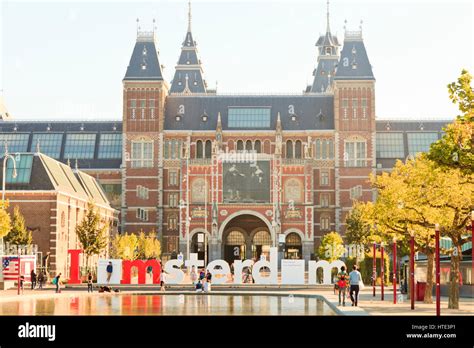 amsterdam museumplein amsterdam stock photo alamy