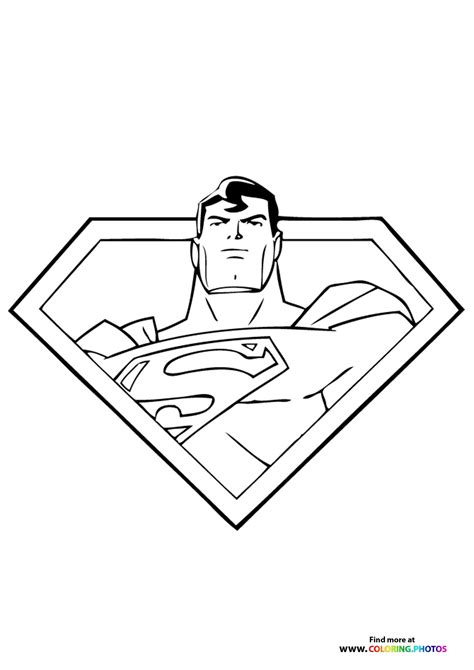 superman coloring page   easy print   sheets  kdis