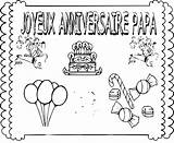 Anniversaire Papy sketch template