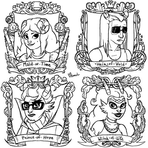 homestuck coloring pages sketch coloring page