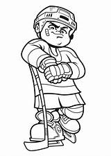 Hockey Player Coloring Cartoon Clipart Cliparts Netart Pages Colouring Color Drawing Drawings Ice Print Library Getdrawings Choose Board Favorites Add sketch template
