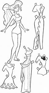 Barbie Princess Hercules Poppins Kleurplaten Recortables Papieren Recursos Papercraft Veva Isabel sketch template