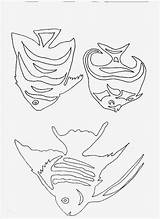 Seidenmalerei Einzigartig Fische Basteln Muster sketch template
