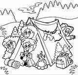 Camping Coloriage Tente La Camp Coloring Pages Sous Enfants Centerblog Les sketch template