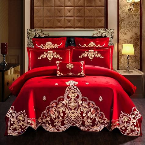Fancy Red And Gold Tribal Pattern Luxury Royal Style