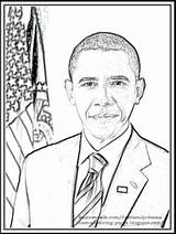 Obama Coloring Barack Pages Michelle Cartoon Drawing Color President Sheet Coloriages Presidential Getdrawings Kids Print Paintingvalley sketch template
