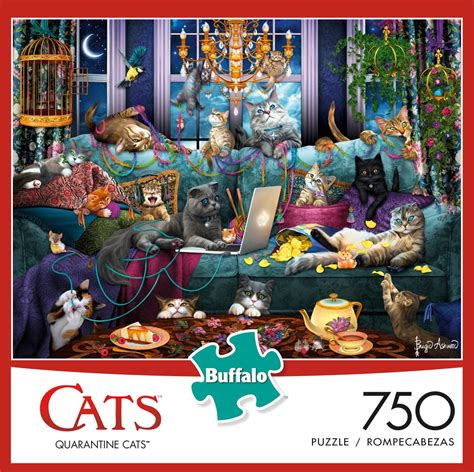 Buffalo Games Cats Series Fancy Cats 750 Pieces Jigsaw Puzzle