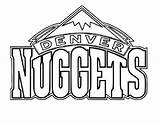 Coloring Nuggets Denver Logo Pages Nike Printable Nba Sports Teams Basketball Drawing Clipart Cleveland Cavaliers Warriors Golden State Team Kidsplaycolor sketch template