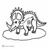 Styracosaurus Dinosaurus Triceratops Compsognathus Coloringpagesonly Supercoloring sketch template