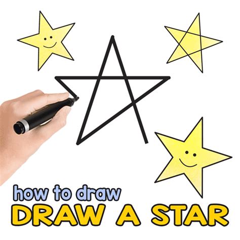 How To Draw A Star – Step By Step Drawing Tutorial For The Easiest 5