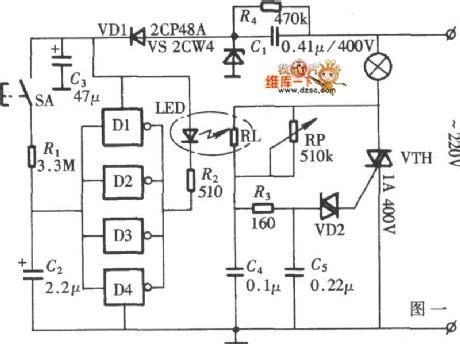 led lamp dimmer circuit electronic circuit