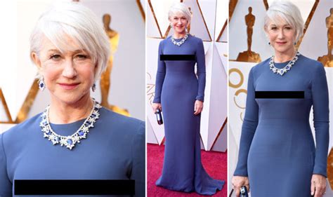 Oscars 2018 Helen Mirren Shows Nipples In Awkward Wardrobe Malfunction