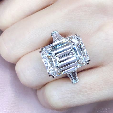 carat emerald cut diamond ring ascot diamonds