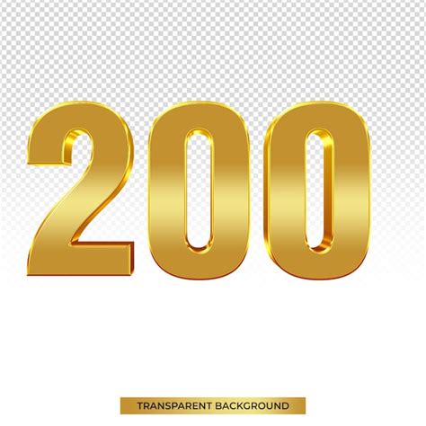 premium psd gold  rendering number  isolated