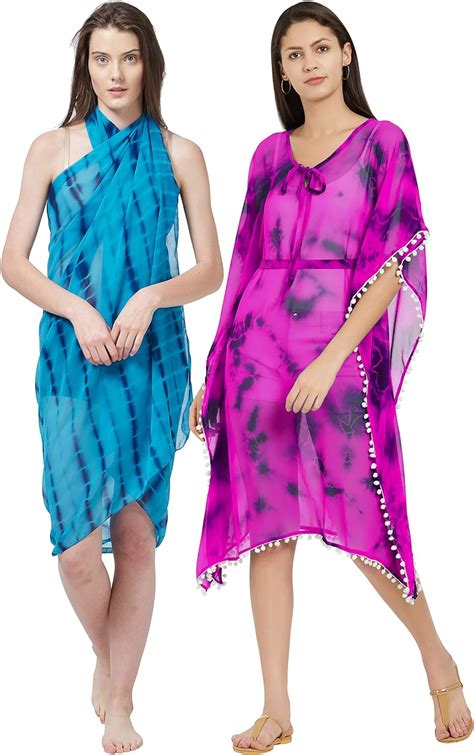 buy sourbh kaftan and sarong combo value pack beach wear for women body
