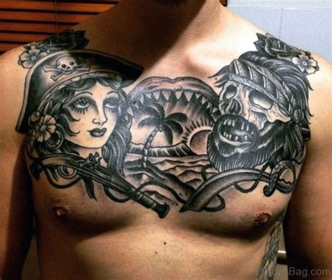 fantastic chest tattoos  men