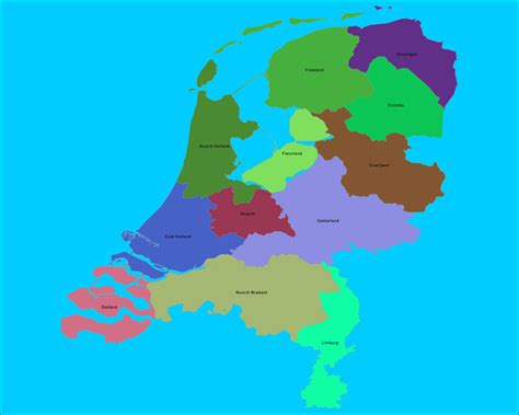 topografie provincies van nederland wwwtopomanianet