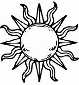 Sun Tattoo Drawing Designs Tattoos Cool Outline Sol Simple Drawings Line Moon Sunshine Small Template Tangled Kunst Sonne Idea Getdrawings sketch template