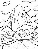 Berge Ausmalbilder Montagne Andes Coloriage Malvorlagentv Montañas Neige Capped Appalachian Nevadas Malen Avec Patterns Schnee Rocky Malvorlage Quilling Designlooter Crafts sketch template