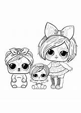 Lol Coloring Surprise Pages Sheets Omg Color Printable Halloween Winter Hairgoals Dolls Doll Print Kids Disco Animal Boys sketch template