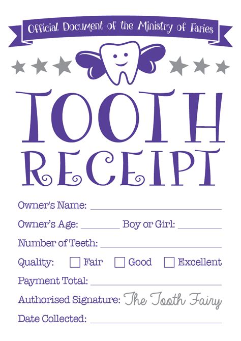 tooth fairy certificate baby hints  tips tooth fairy certificate