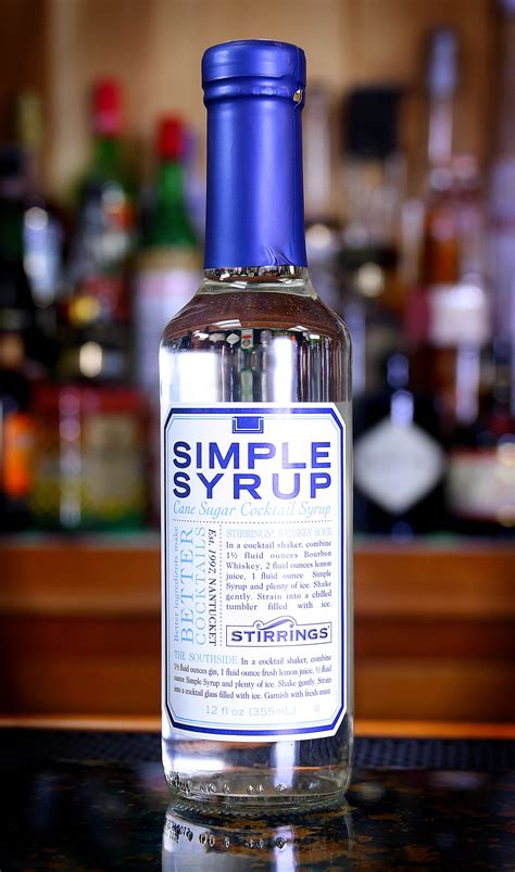 stirrings simple syrup  oz craft cocktail syrups awesomedrinks