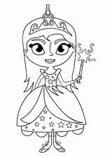 Varita Prinses Kleurplaat Zauberstab Prinzessin Toverstok Malvorlage Bacchetta Principessa Educima Ausmalbilder sketch template