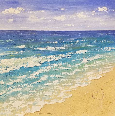 acrylic beach painting lesson dario hirsch