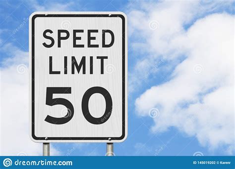 mph speed limit sign stock illustration illustration  fifty