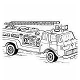 Fire Truck Coloring Pages Printable Everfreecoloring Printables Toddlers Firetruck Kids sketch template