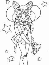 Coloring Pages Sailor Moon Chibi Printable Kids Para Colouring Gif Mini Tsukino Cute Crystal Dibujos Characters Colorear Manga Monkey Girl sketch template