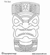 Tiki Coloring Mask Hawaiian Printable Pages Template Party Luau Faces Sketch Kids Theme Print Totem Crafts Pole Choose Board Description sketch template