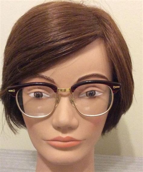 preppy nerd true vintage eyeglass frames unisex horn rimmed retro funky